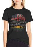 American Grown Lithuanian Roots T-Shirt