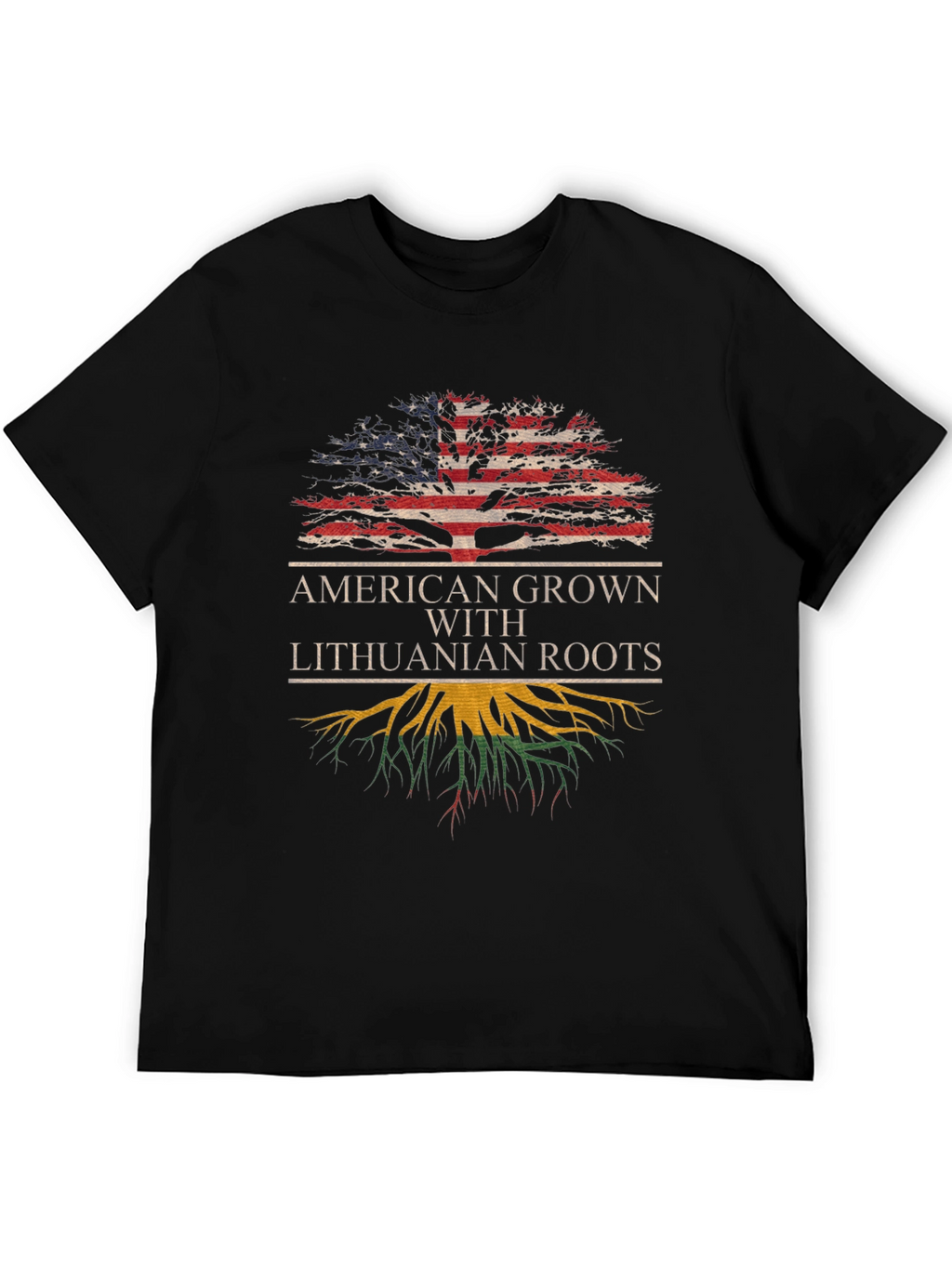 American Grown Lithuanian Roots T-Shirt