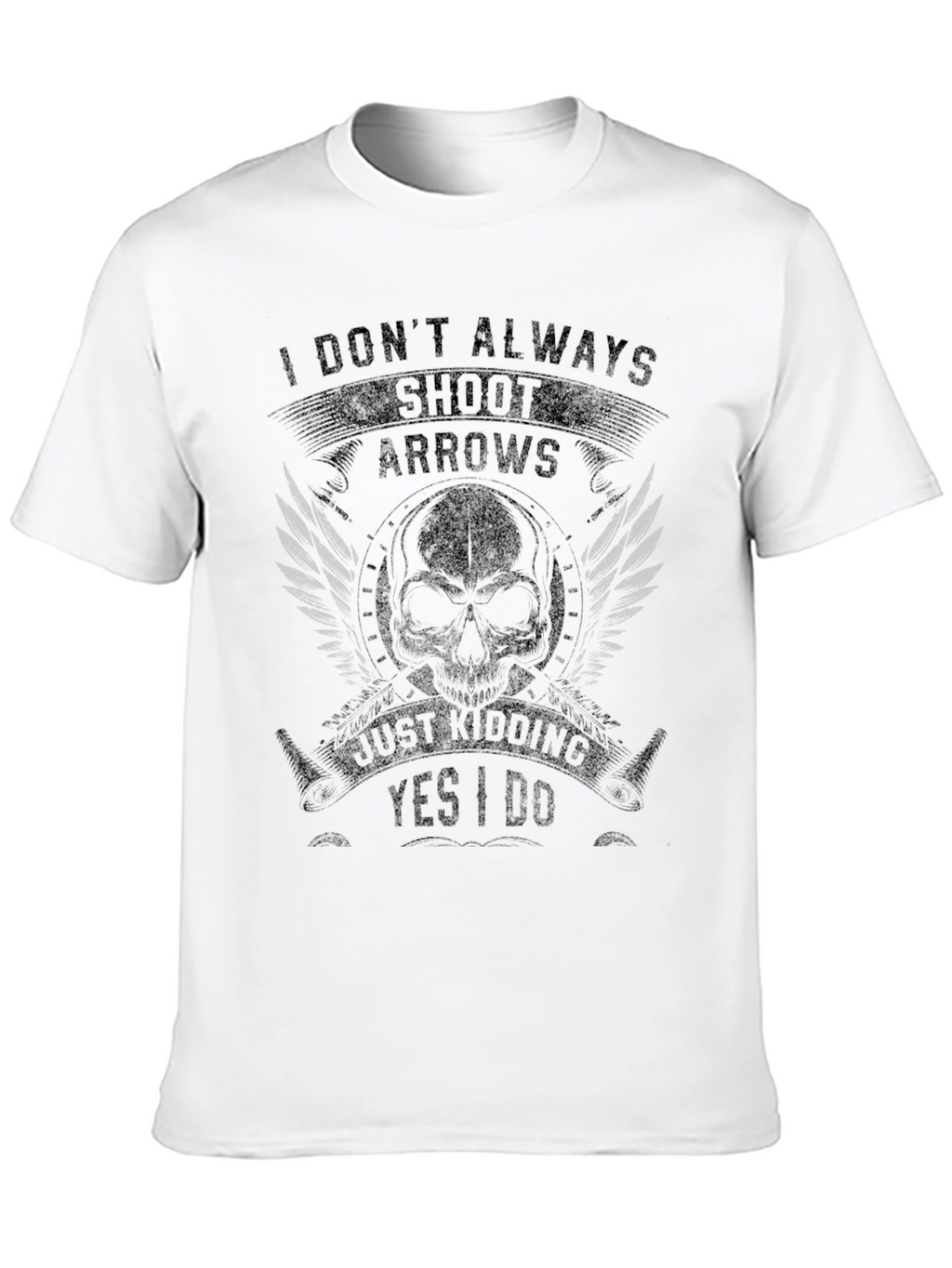Archers Humor Black Graphic T-Shirt