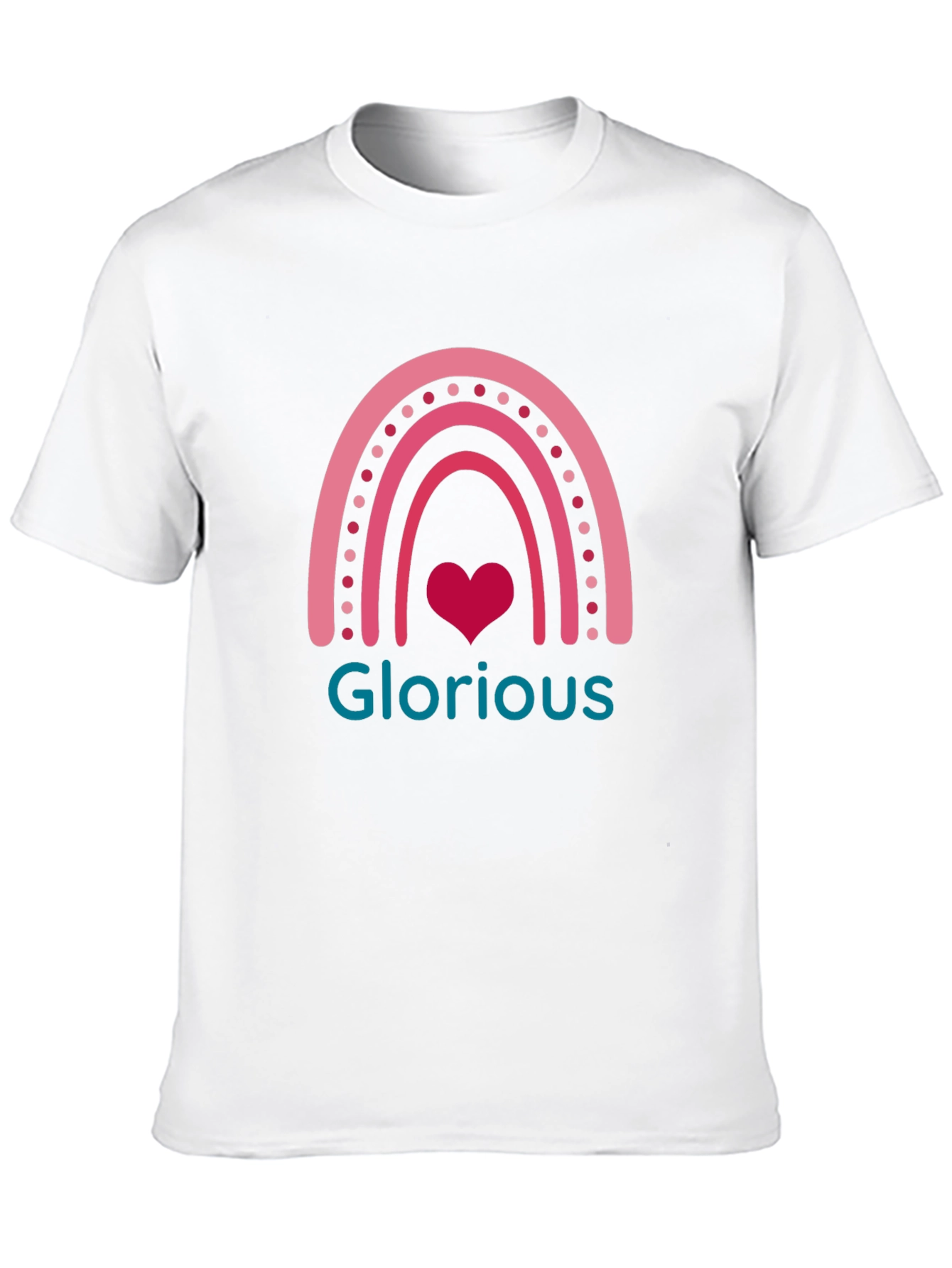 Glorious Rainbow Heart Graphic Tee
