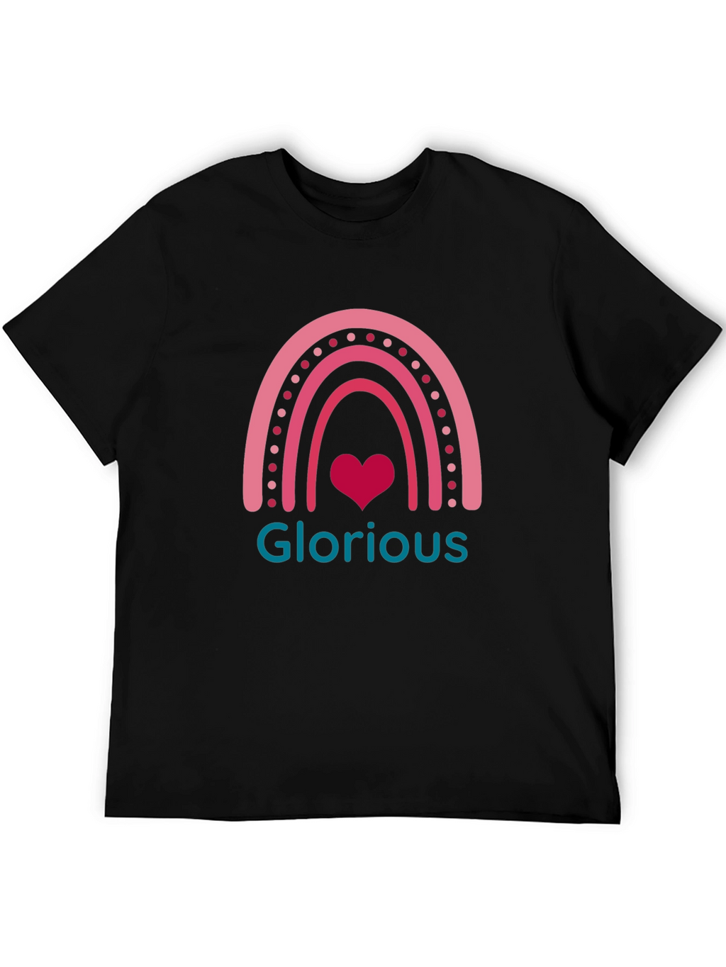 Glorious Rainbow Heart Graphic Tee