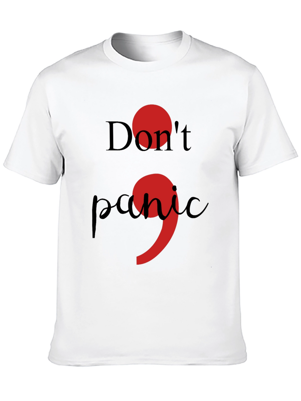Dont Panic Semicolon T-Shirt