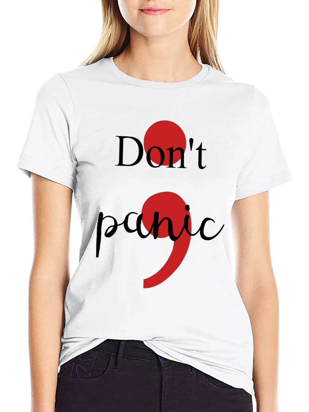 Dont Panic Semicolon T-Shirt