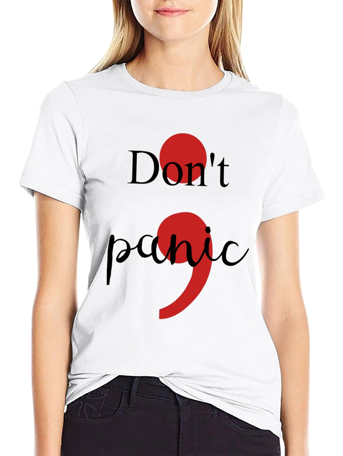 Dont Panic Semicolon T-Shirt