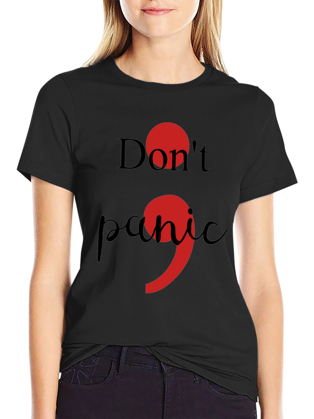 Dont Panic Semicolon T-Shirt