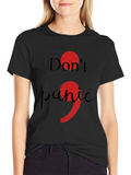 Dont Panic Semicolon T-Shirt