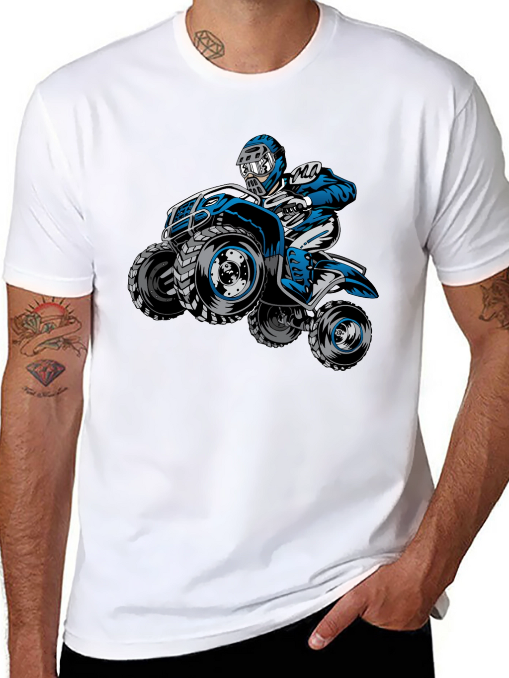 ATV Rider Graphic Tee - Black