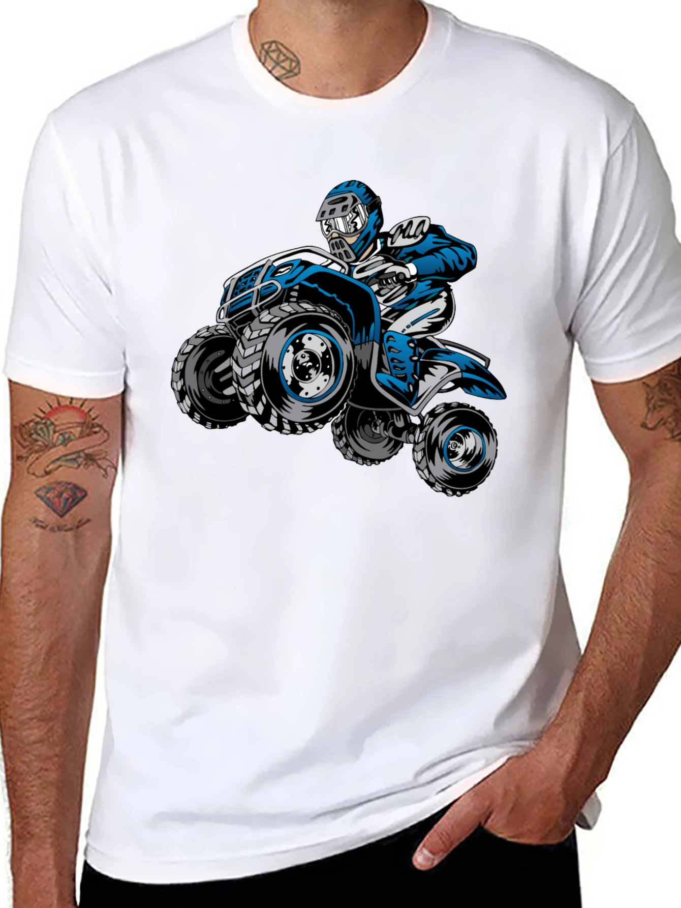 ATV Rider Graphic Tee - Black