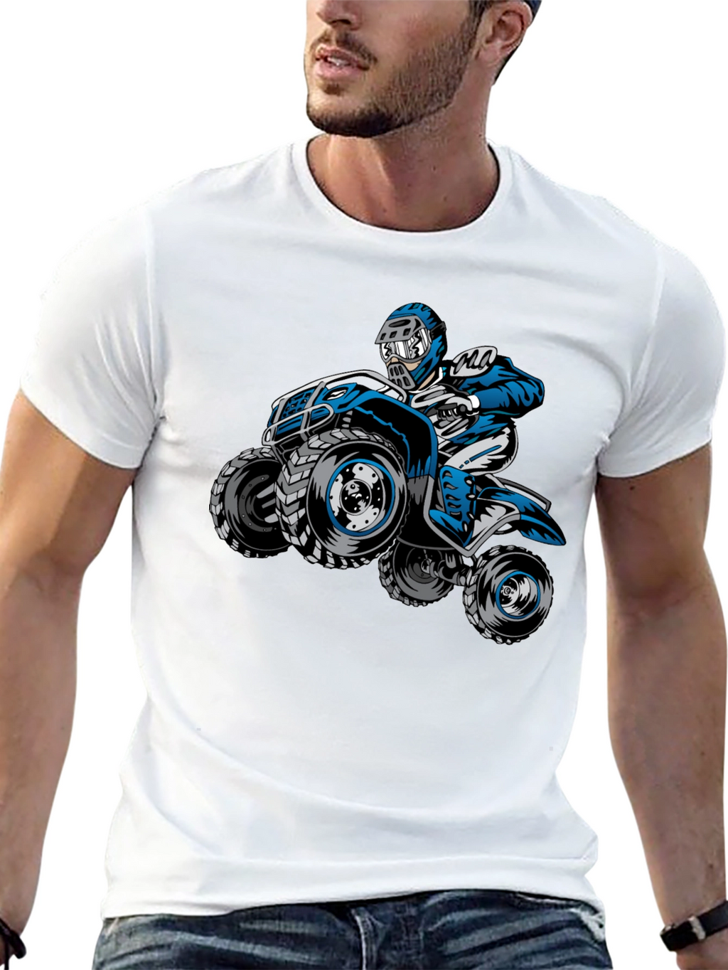 ATV Rider Graphic Tee - Black
