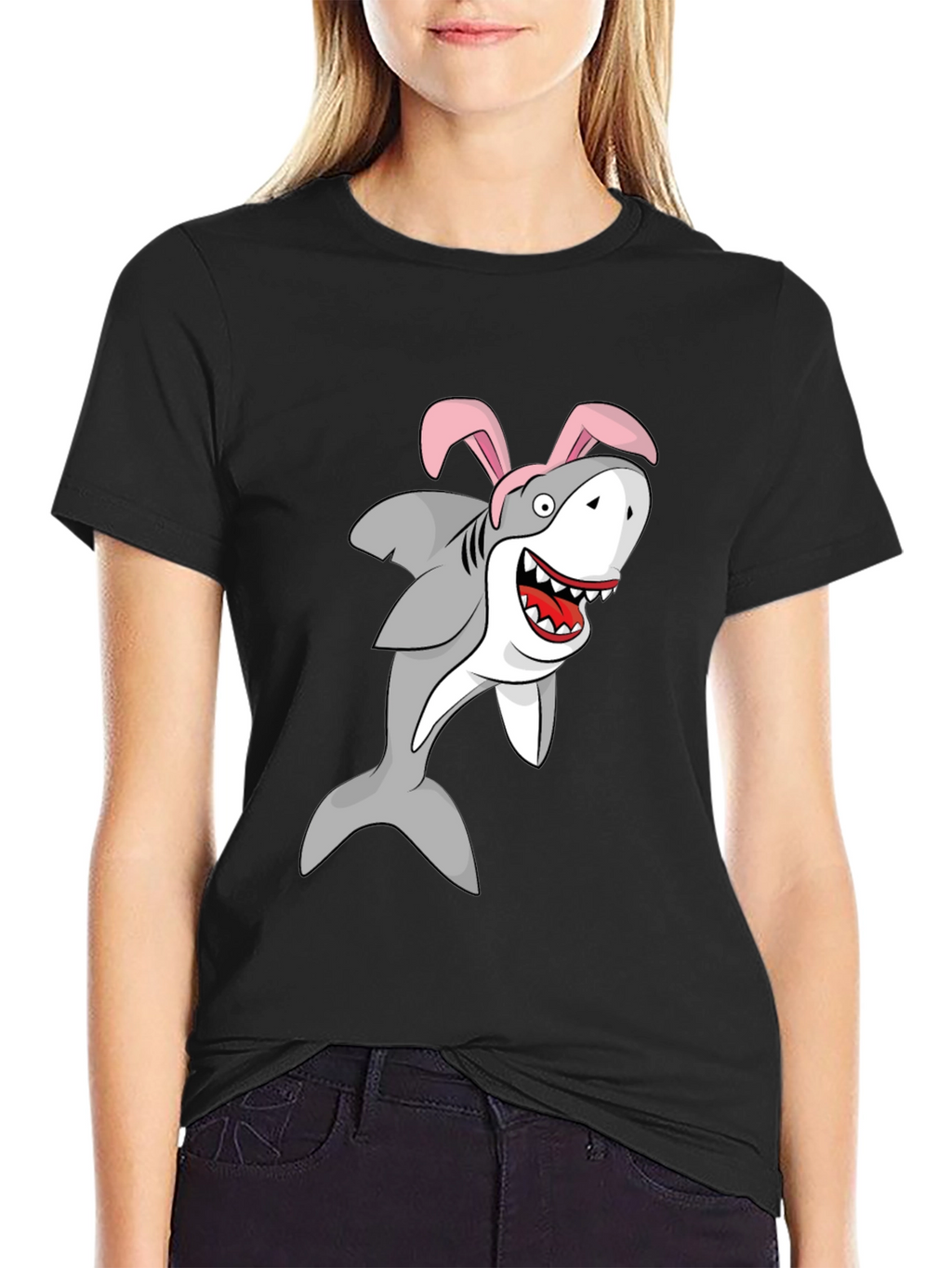 Easter Shark T-Shirt - Bunny Ears