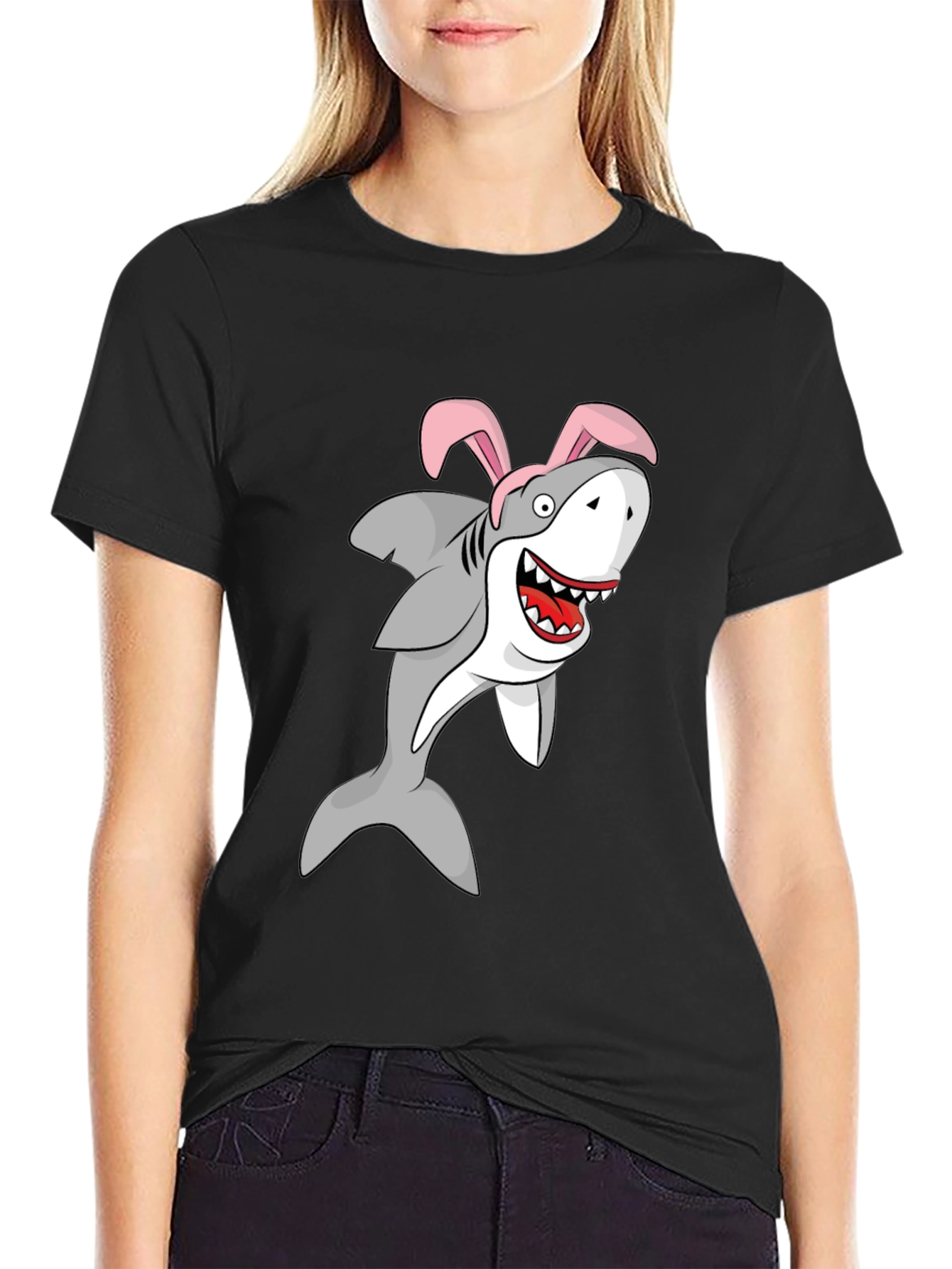 Easter Shark T-Shirt - Bunny Ears
