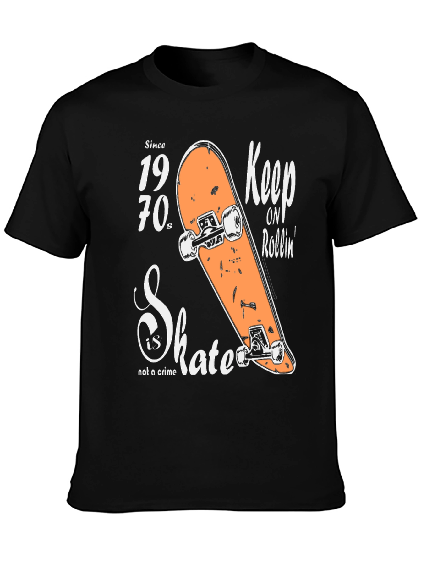 Vintage Skateboard T-Shirt - Keep On Rollin