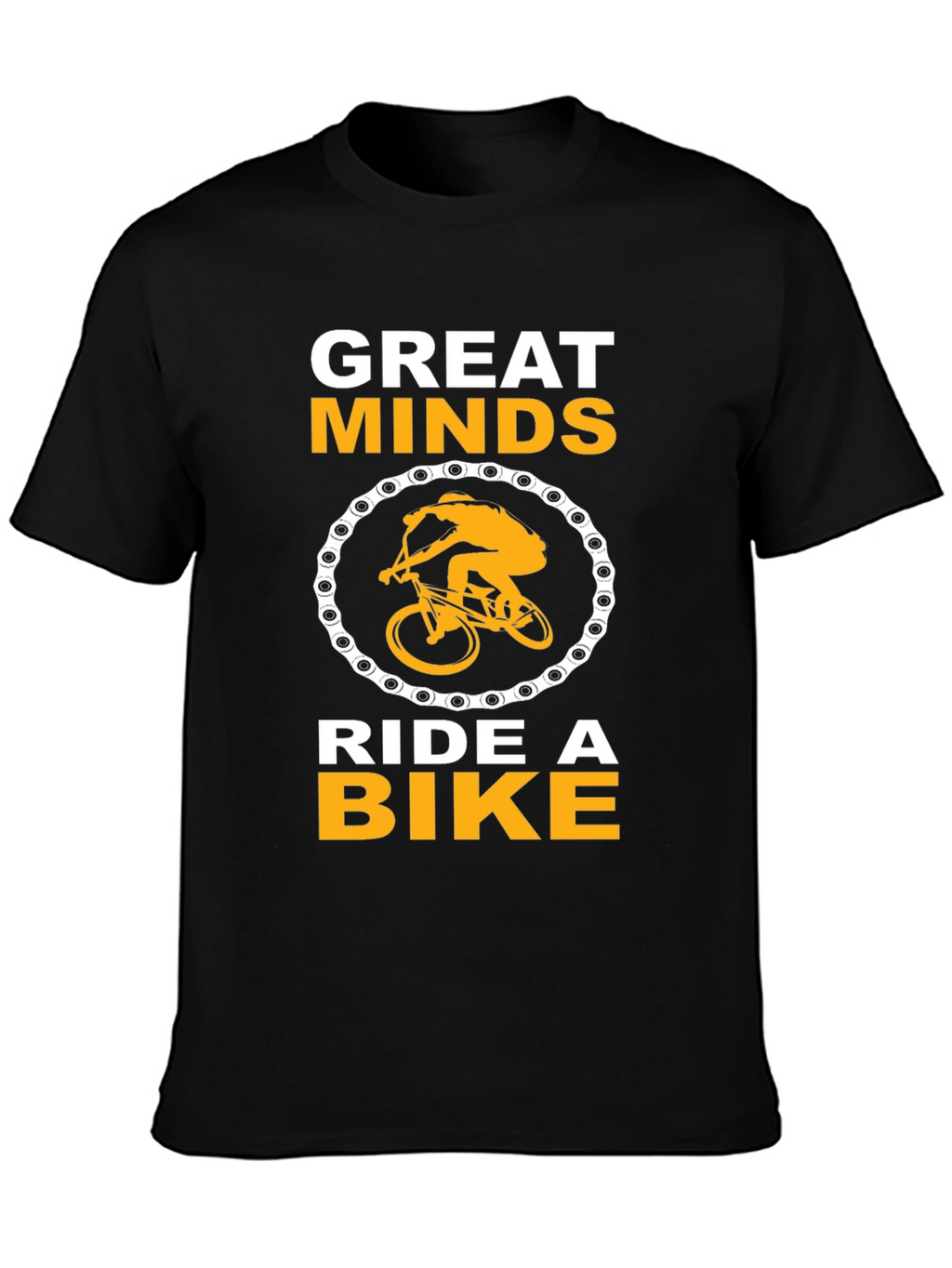 Great Minds Ride a Bike Black T-Shirt