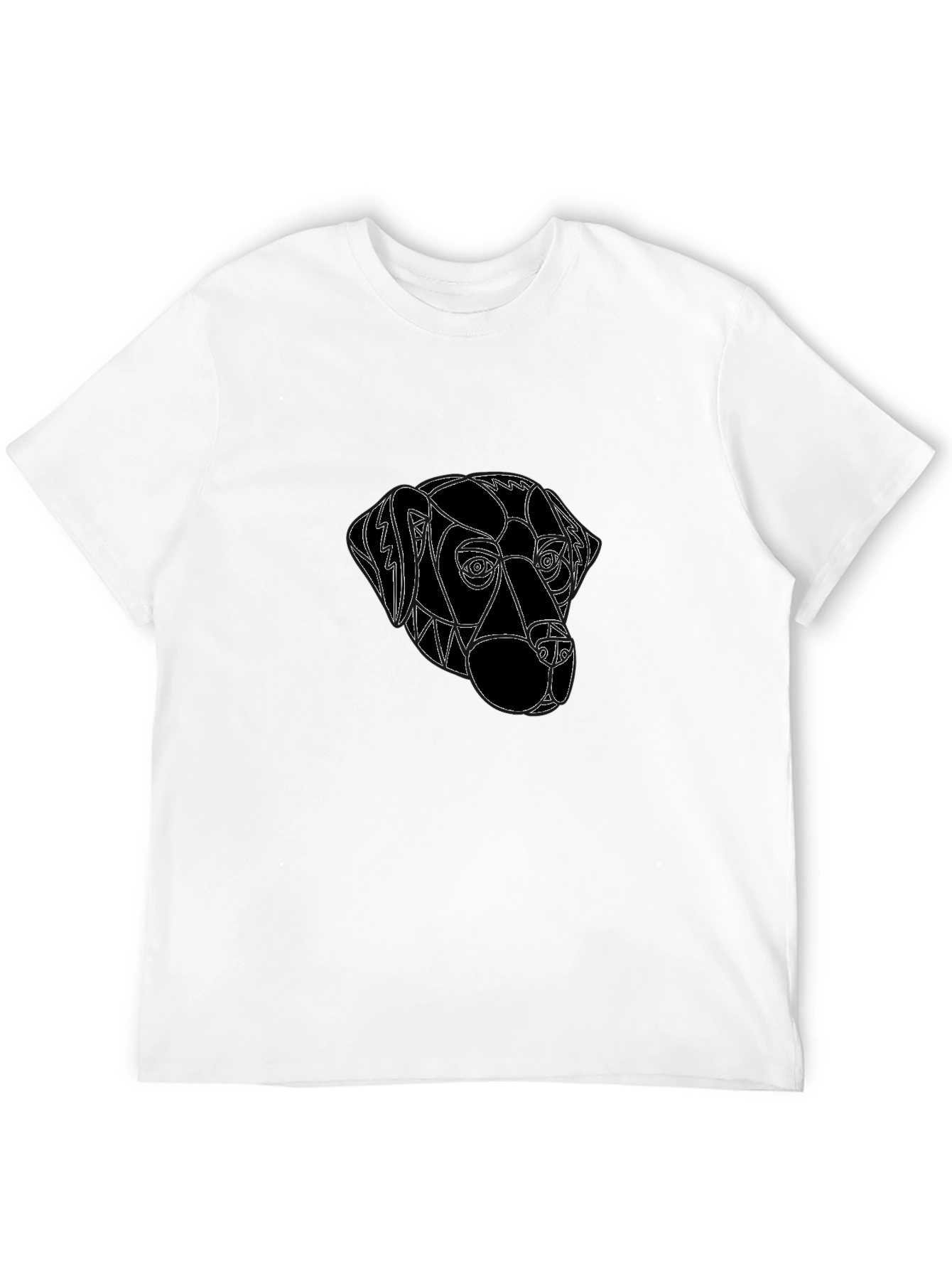Dog Graphic Tee - Black Cotton Comfort