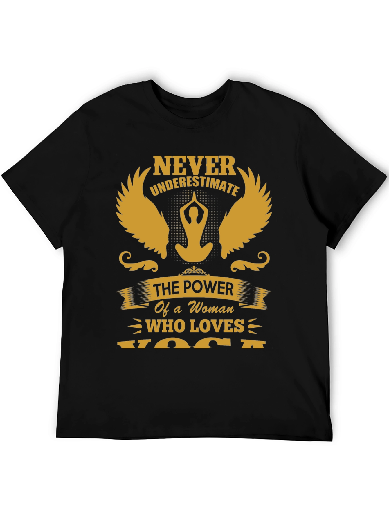 Never Underestimate Yoga Woman T-Shirt