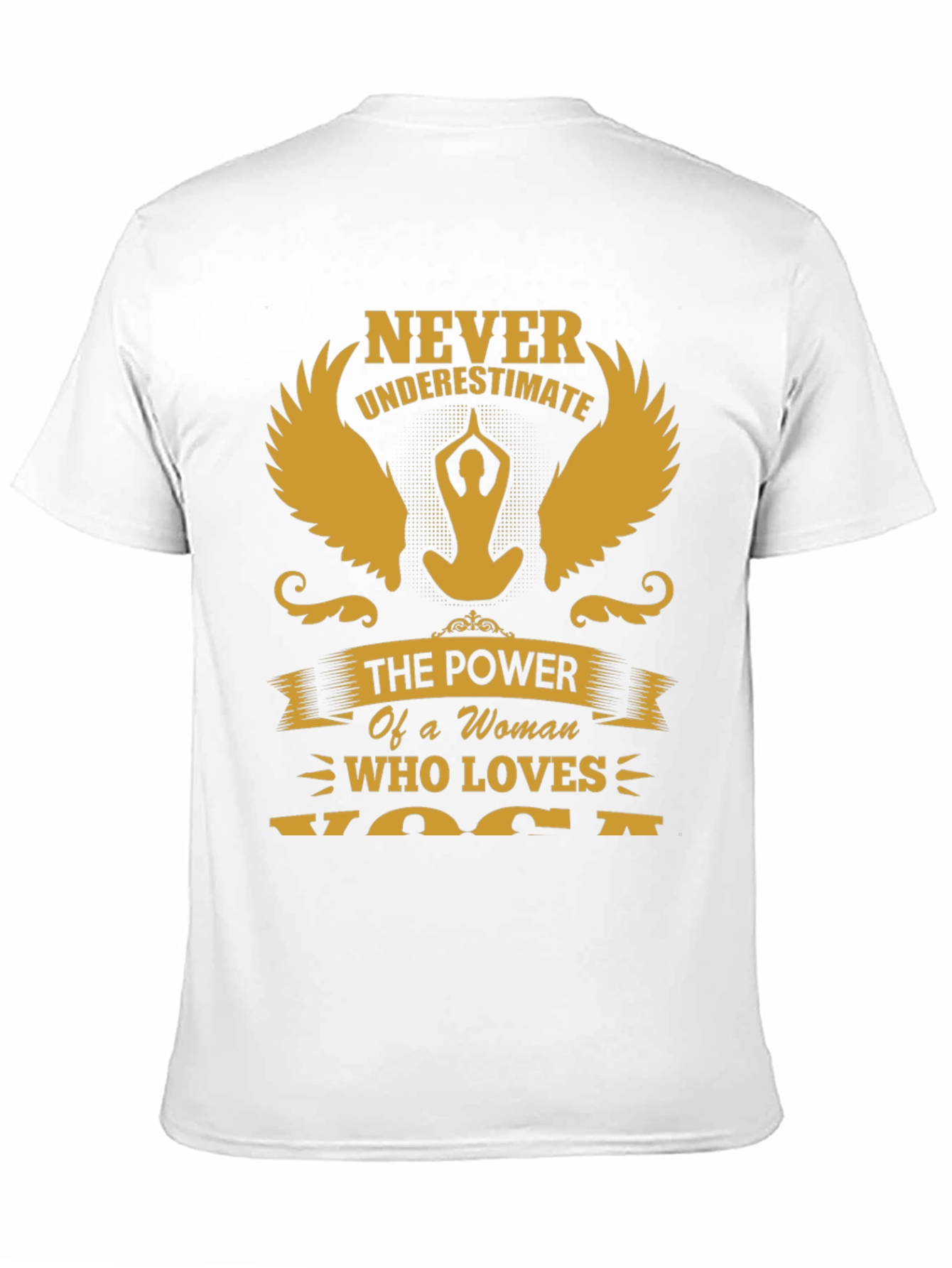 Never Underestimate Yoga Woman T-Shirt
