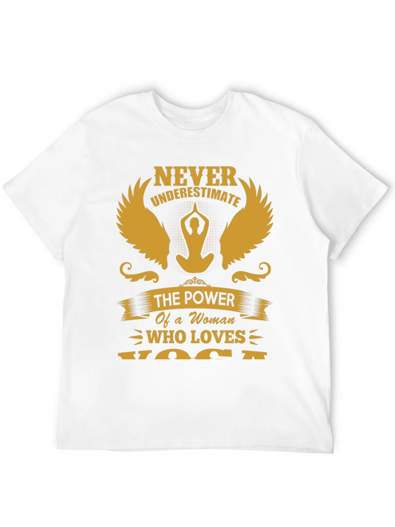 Never Underestimate Yoga Woman T-Shirt