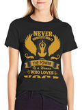 Never Underestimate Yoga Woman T-Shirt