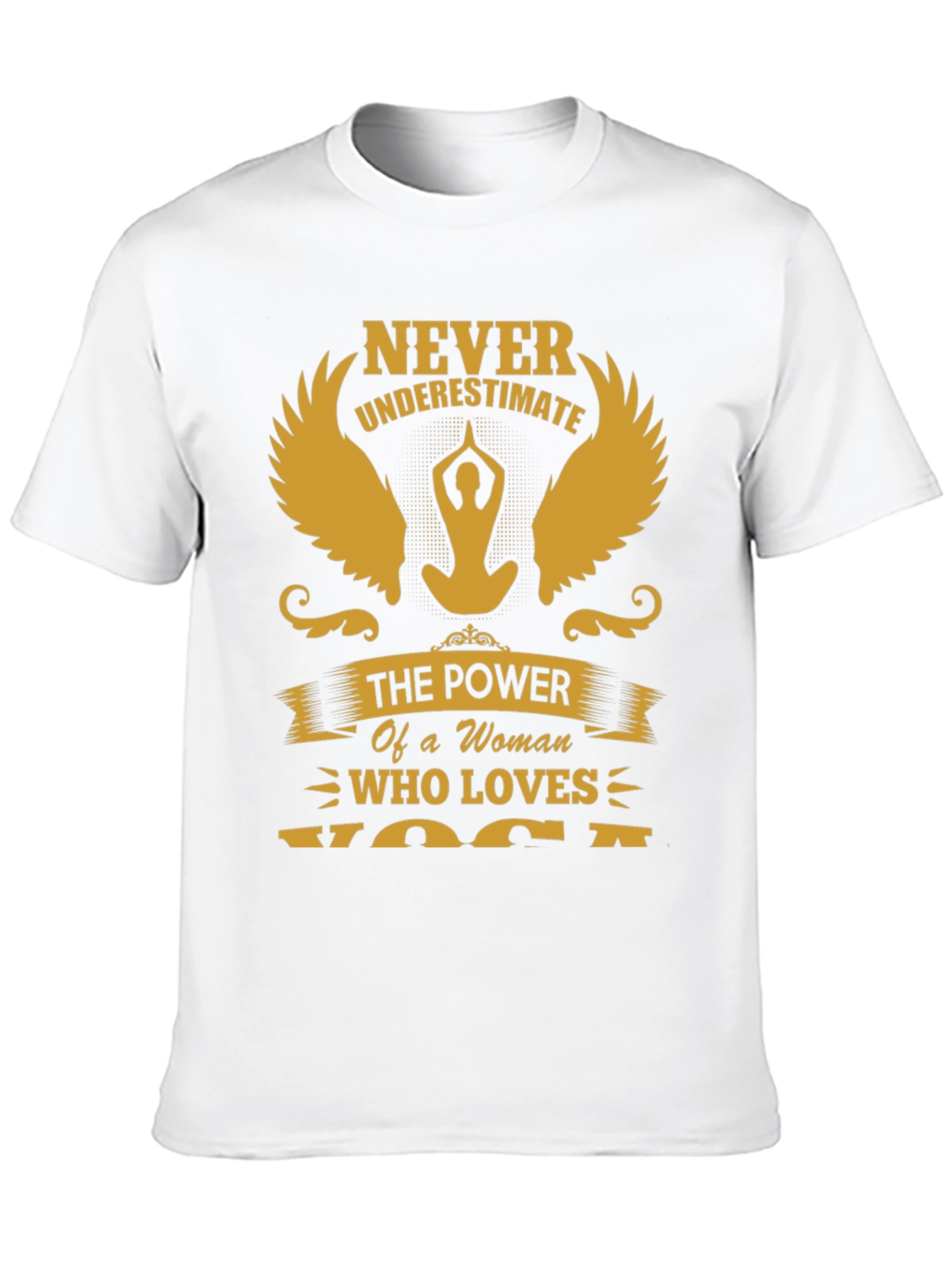 Never Underestimate Yoga Woman T-Shirt