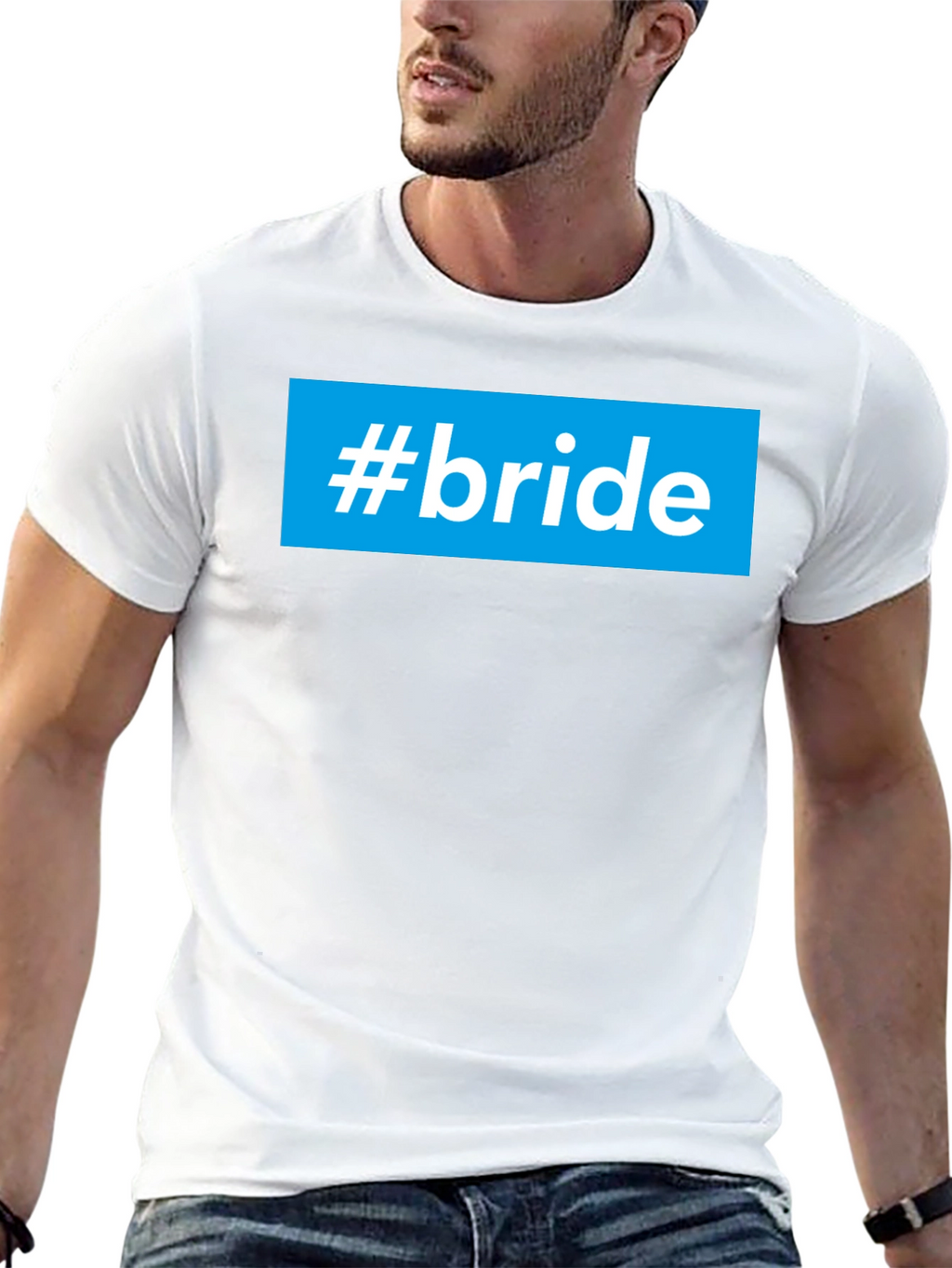 #bride Graphic T-Shirt - Stylish Wedding Party Tee