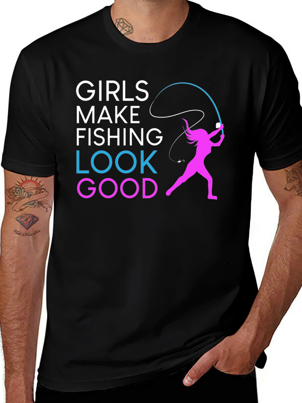 Girls Make Fishing Look Good T-Shirt