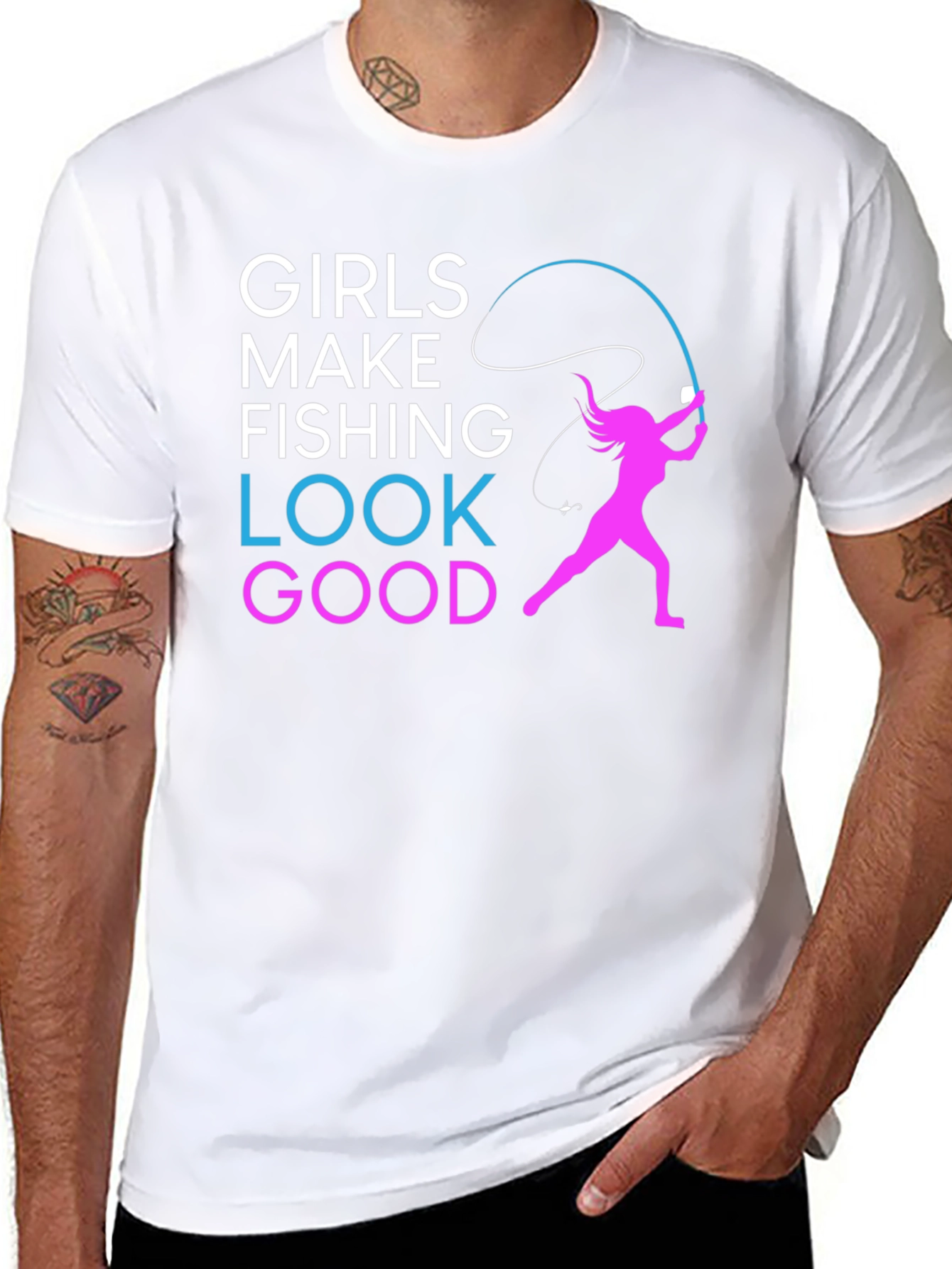 Girls Make Fishing Look Good T-Shirt