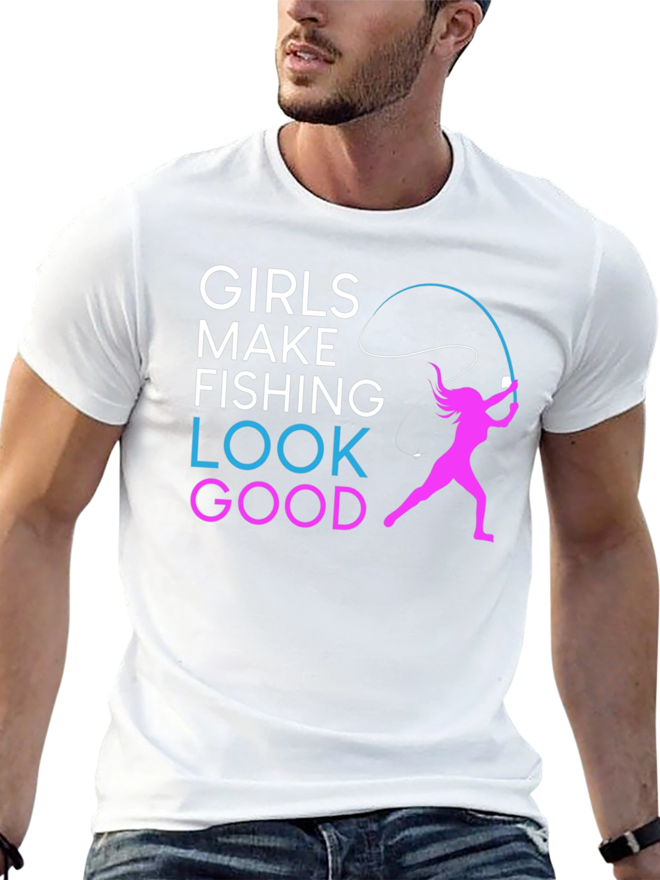 Girls Make Fishing Look Good T-Shirt