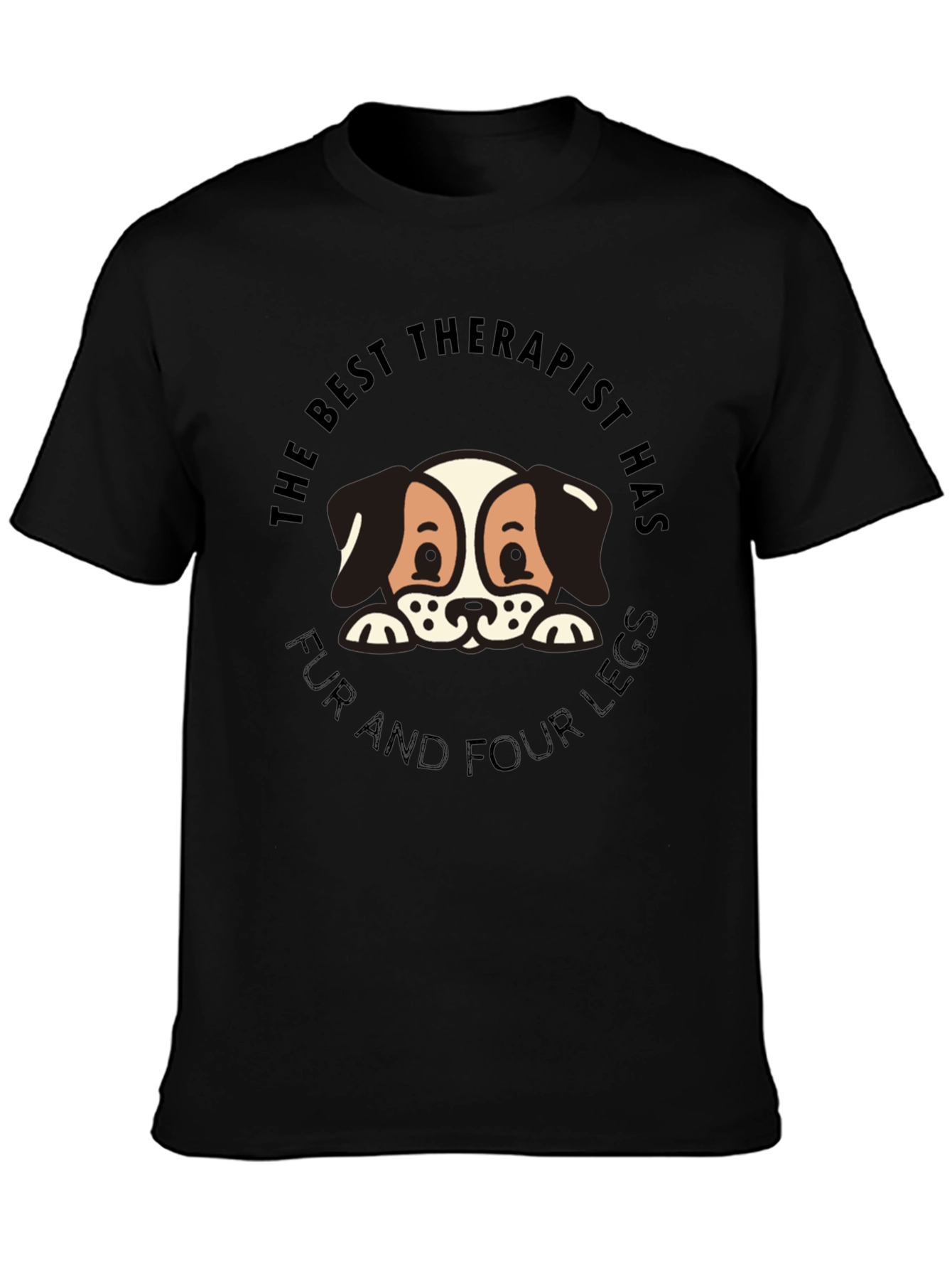 Best Therapist Dog Lover Graphic Tee