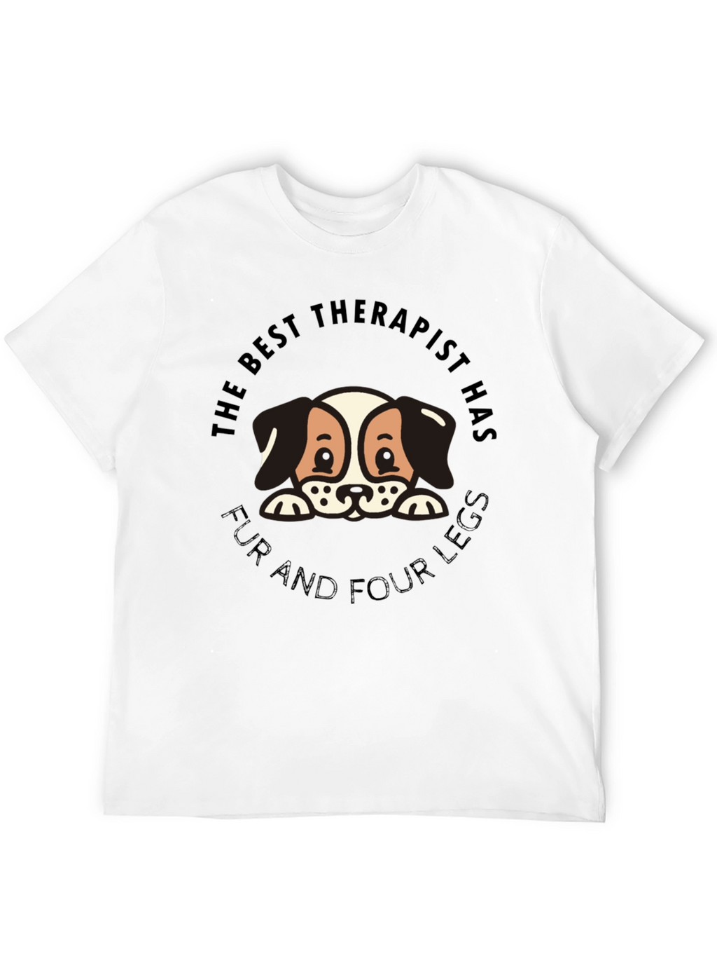 Best Therapist Dog Lover Graphic Tee