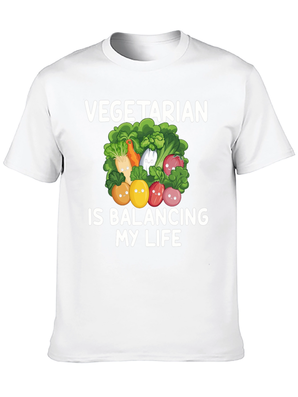Vegetarian Balancing Life Graphic Tee