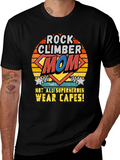 Rock Climber Mom T-Shirt - Superhero Mother Tee
