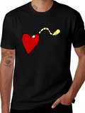 Heart Bomb Graphic Tee - Funny Love Explosion Shirt
