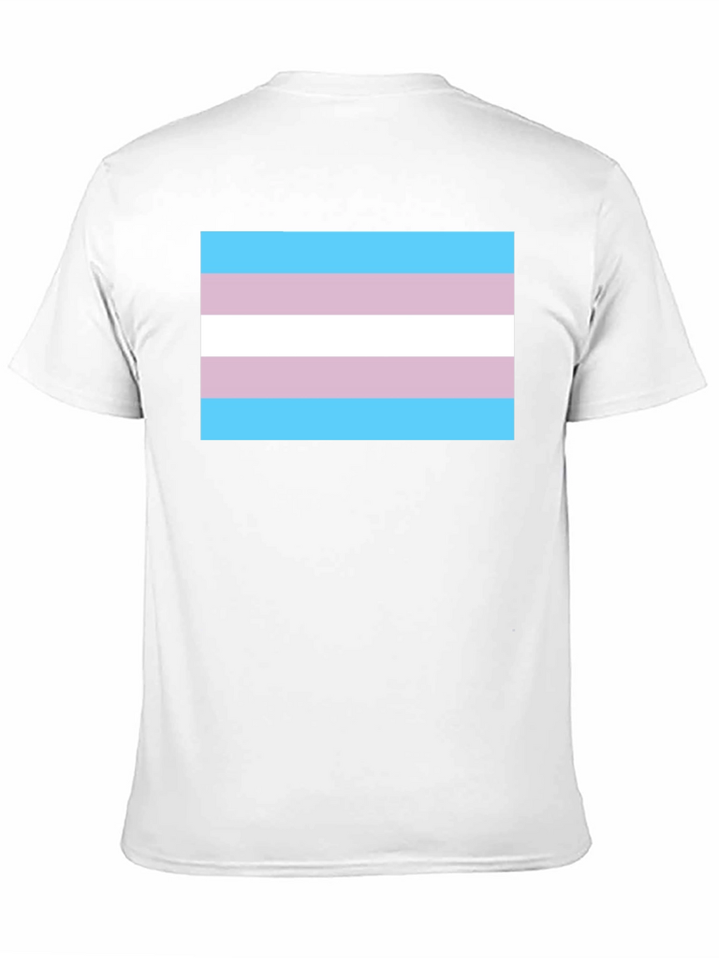 Transgender Pride Flag Graphic Tee - Black