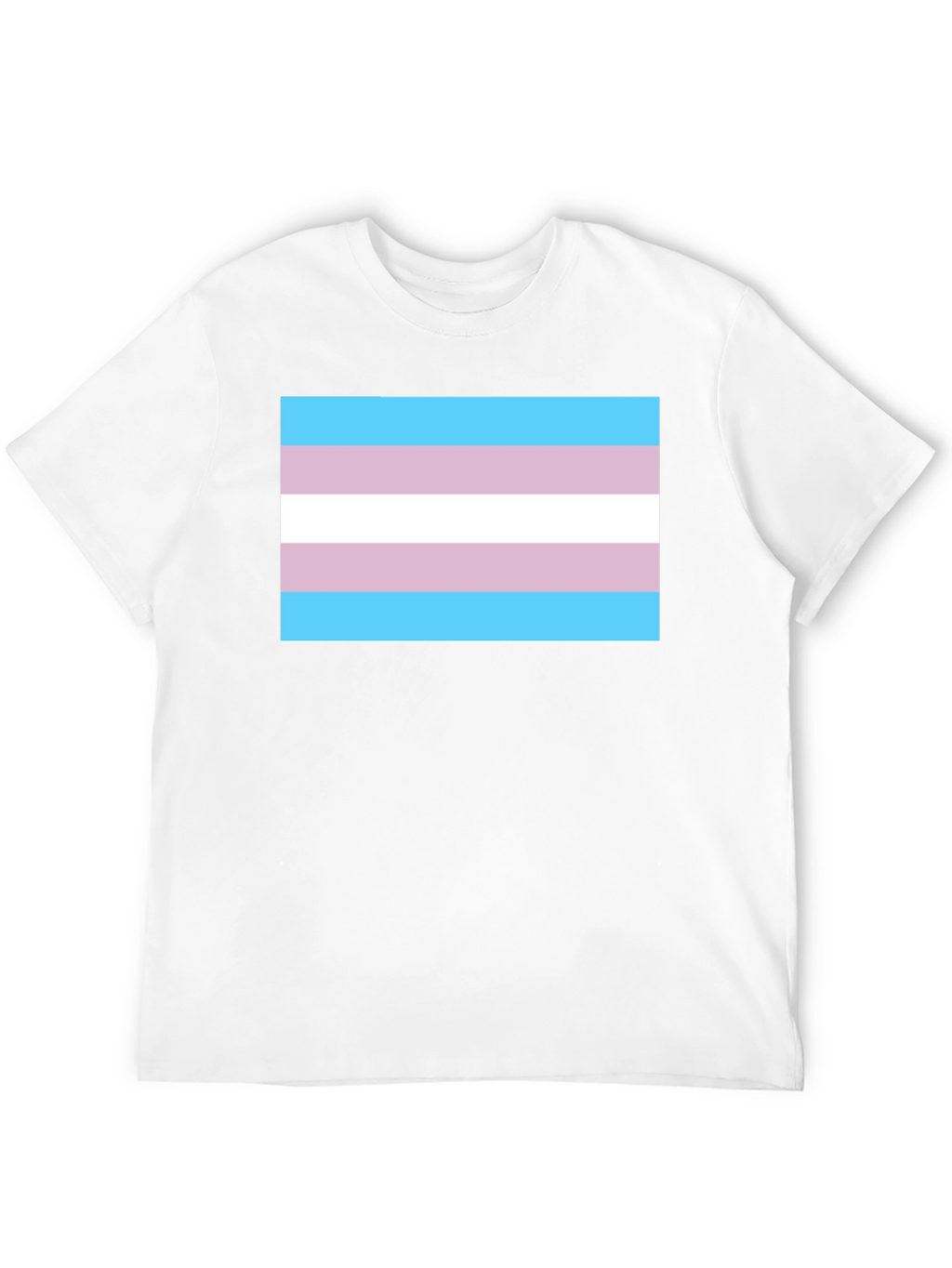 Transgender Pride Flag Graphic Tee - Black