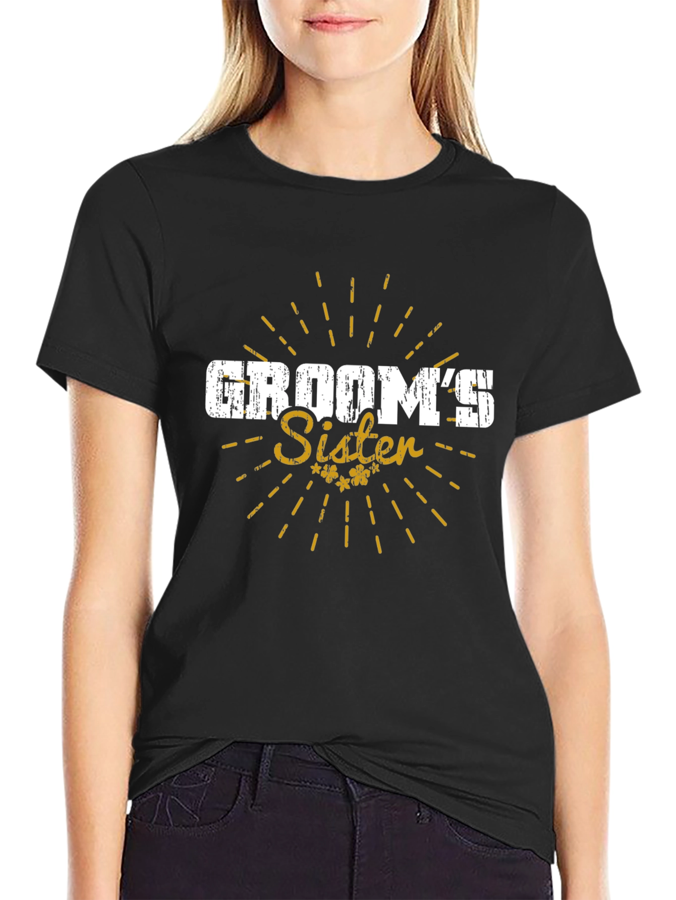 Grooms Sister T-Shirt - Wedding Celebration Tee