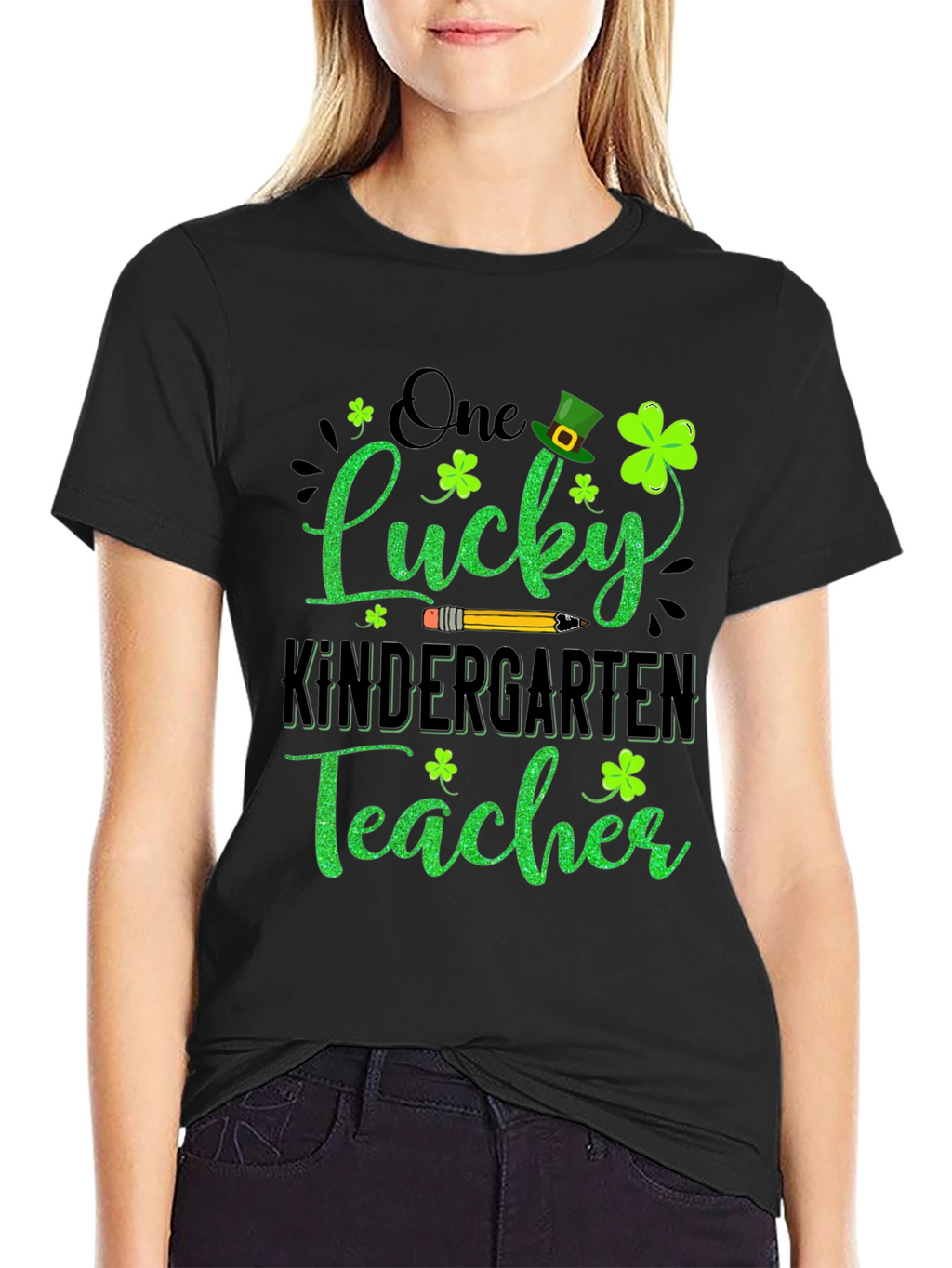 Lucky Kindergarten Teacher St. Patricks Day T-Shirt