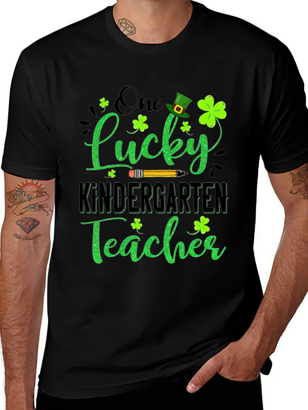 Lucky Kindergarten Teacher St. Patricks Day T-Shirt