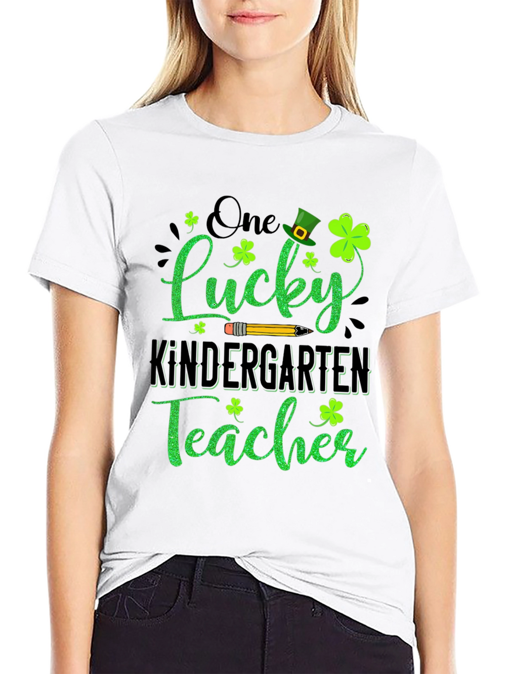 Lucky Kindergarten Teacher St. Patricks Day T-Shirt
