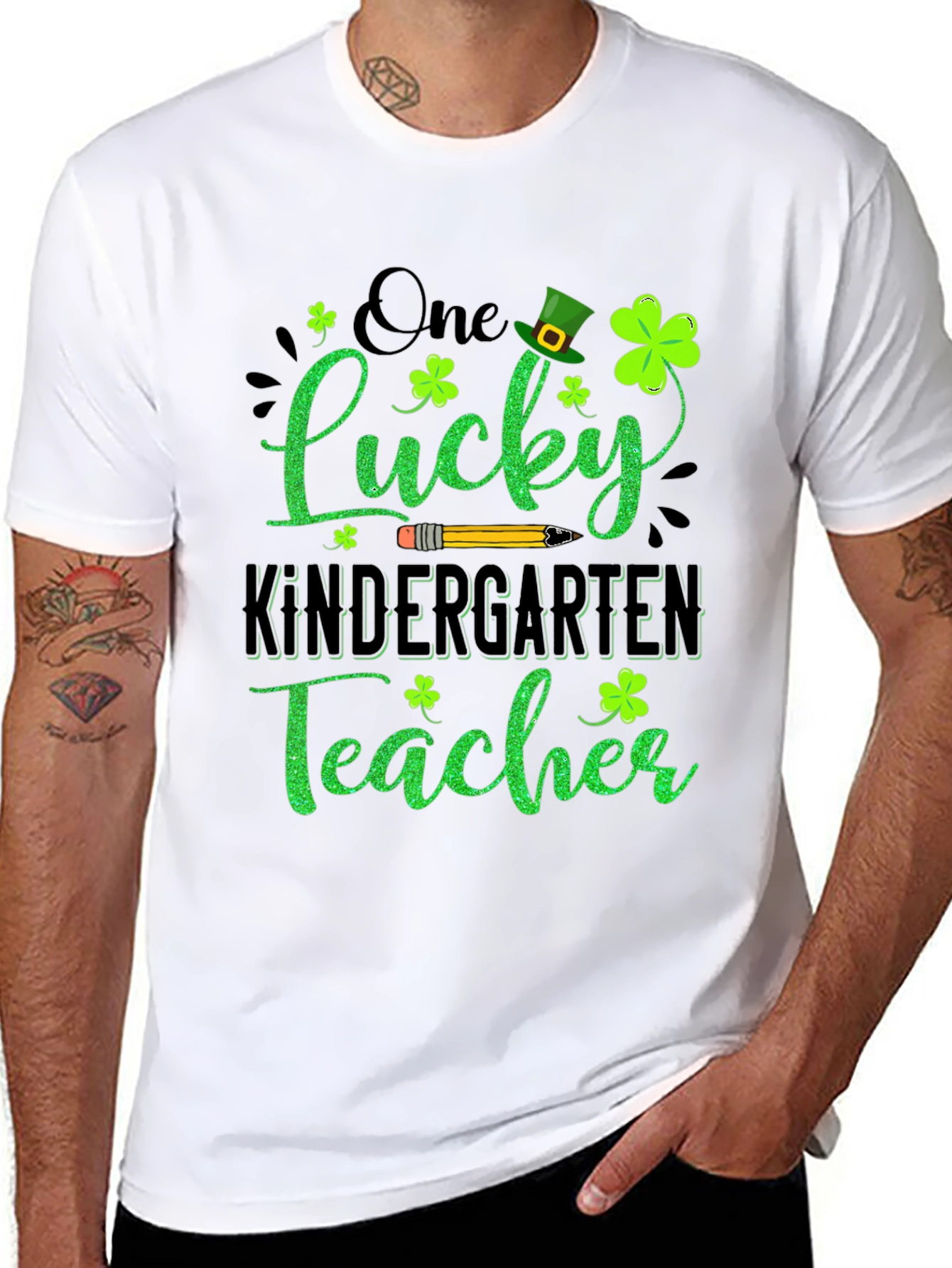 Lucky Kindergarten Teacher St. Patricks Day T-Shirt