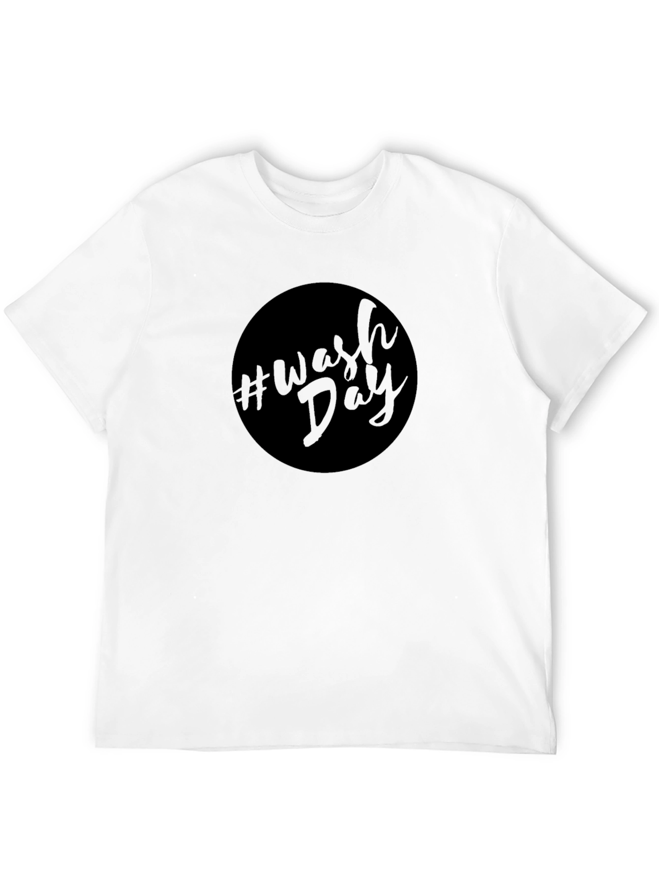 #Wash Day Black T-Shirt - Stylish & Comfortable
