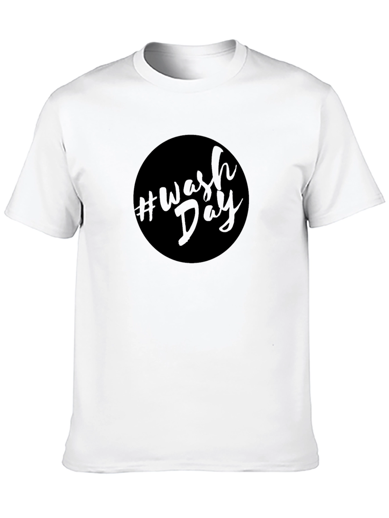 #Wash Day Black T-Shirt - Stylish & Comfortable