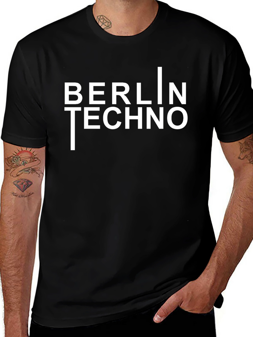 Berlin Techno Graphic Tee - Modern Style