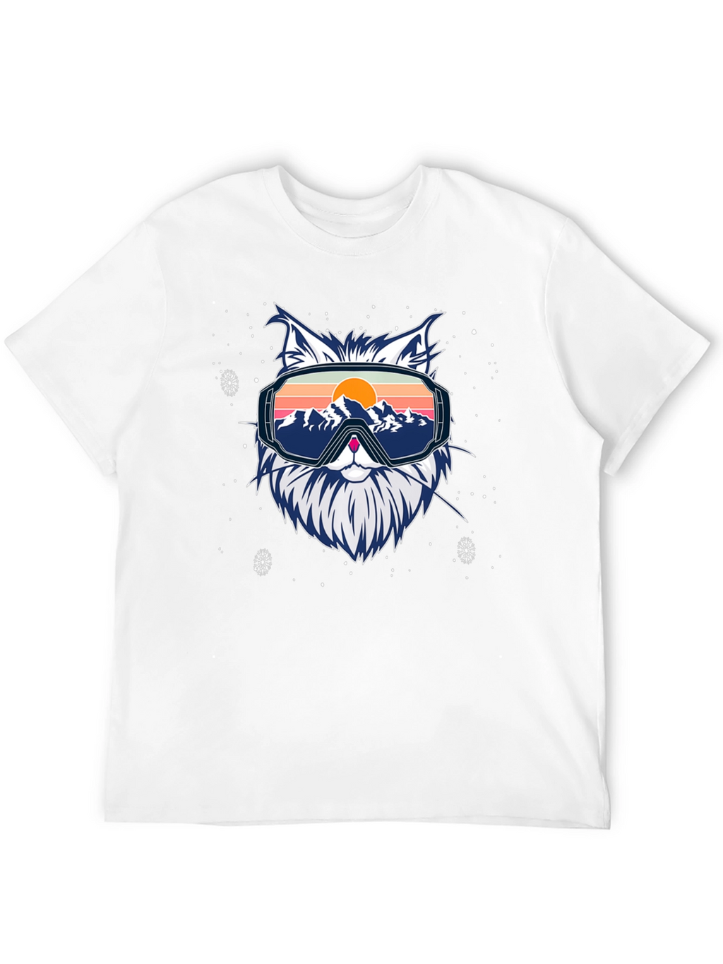 Cool Cat Ski Goggles Graphic Tee