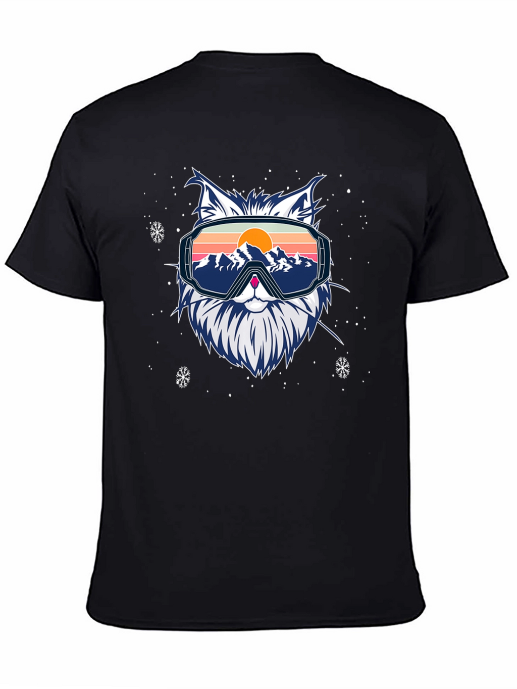 Cool Cat Ski Goggles Graphic Tee