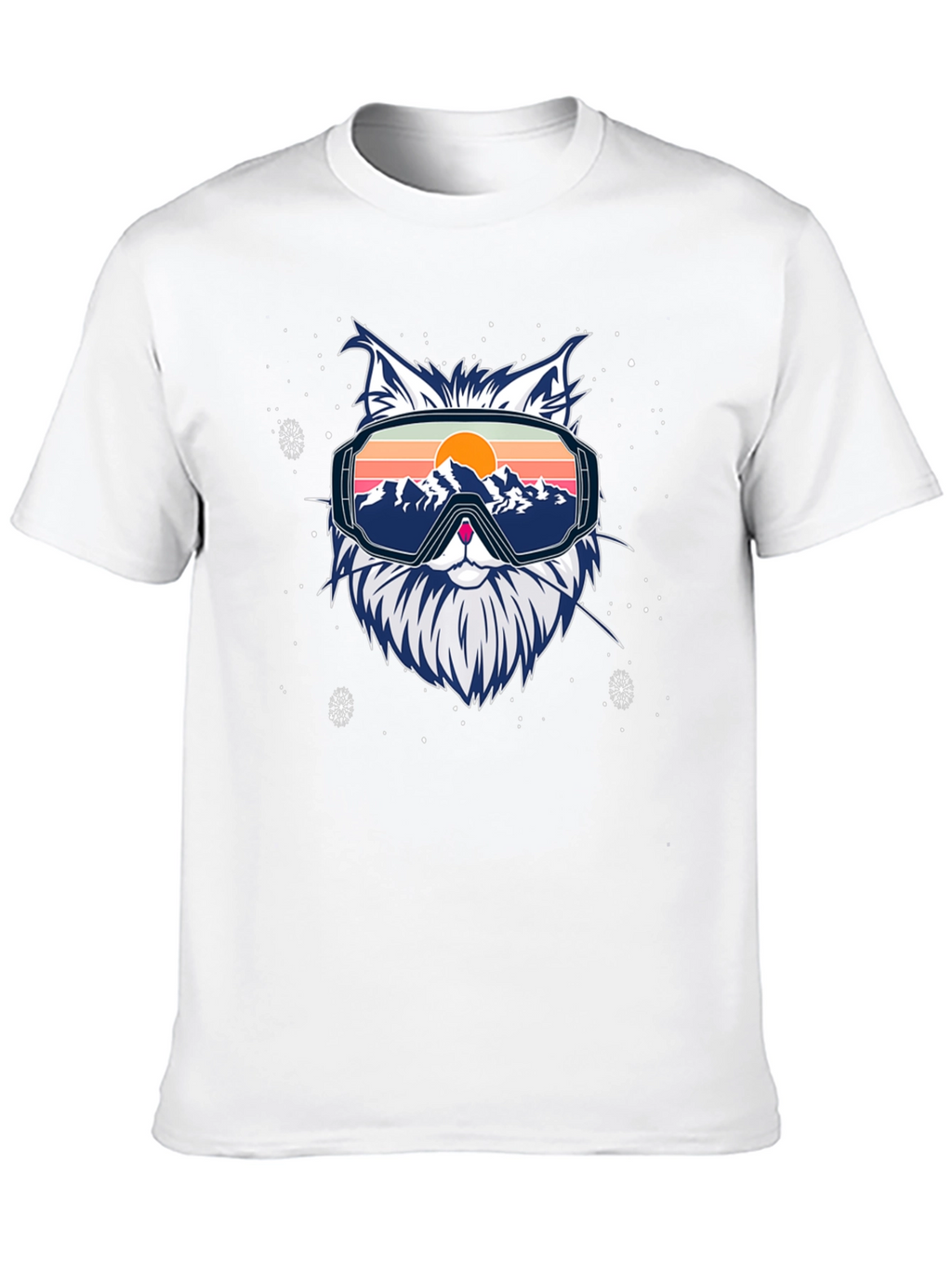 Cool Cat Ski Goggles Graphic Tee