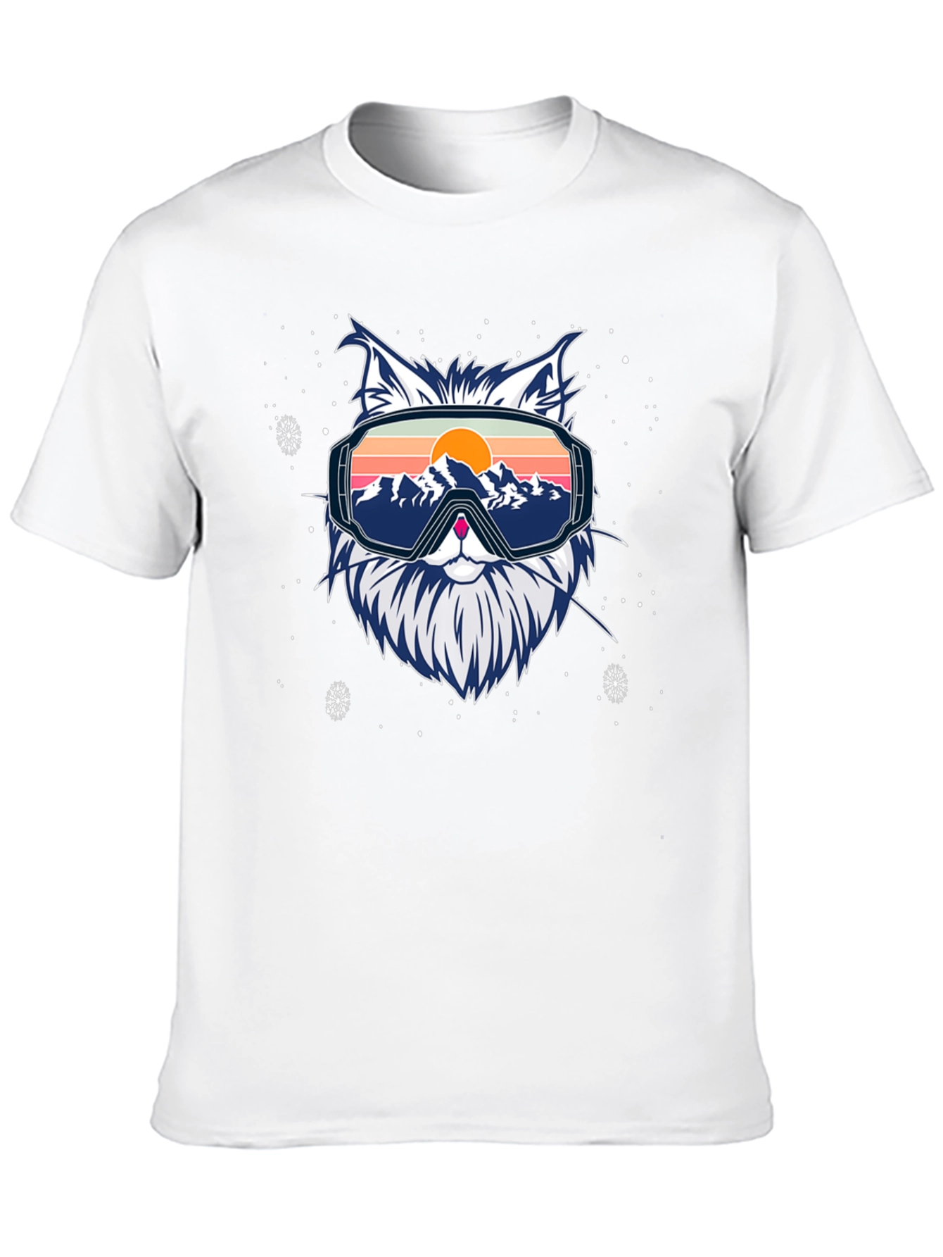 Cool Cat Ski Goggles Graphic Tee