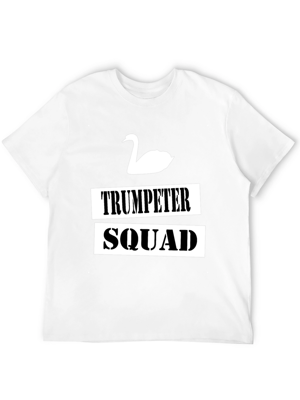 Trumpeter Swan Squad Graphic T-Shirt - Black Cotton Tee