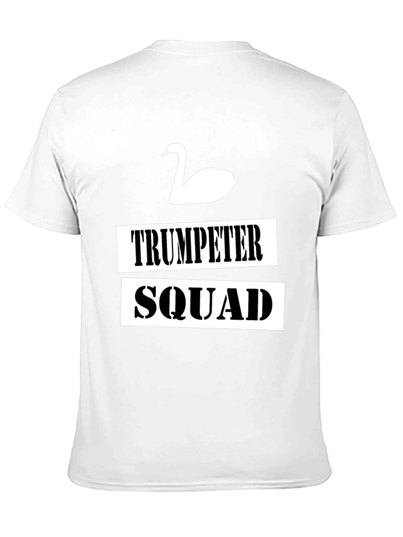 Trumpeter Swan Squad Graphic T-Shirt - Black Cotton Tee
