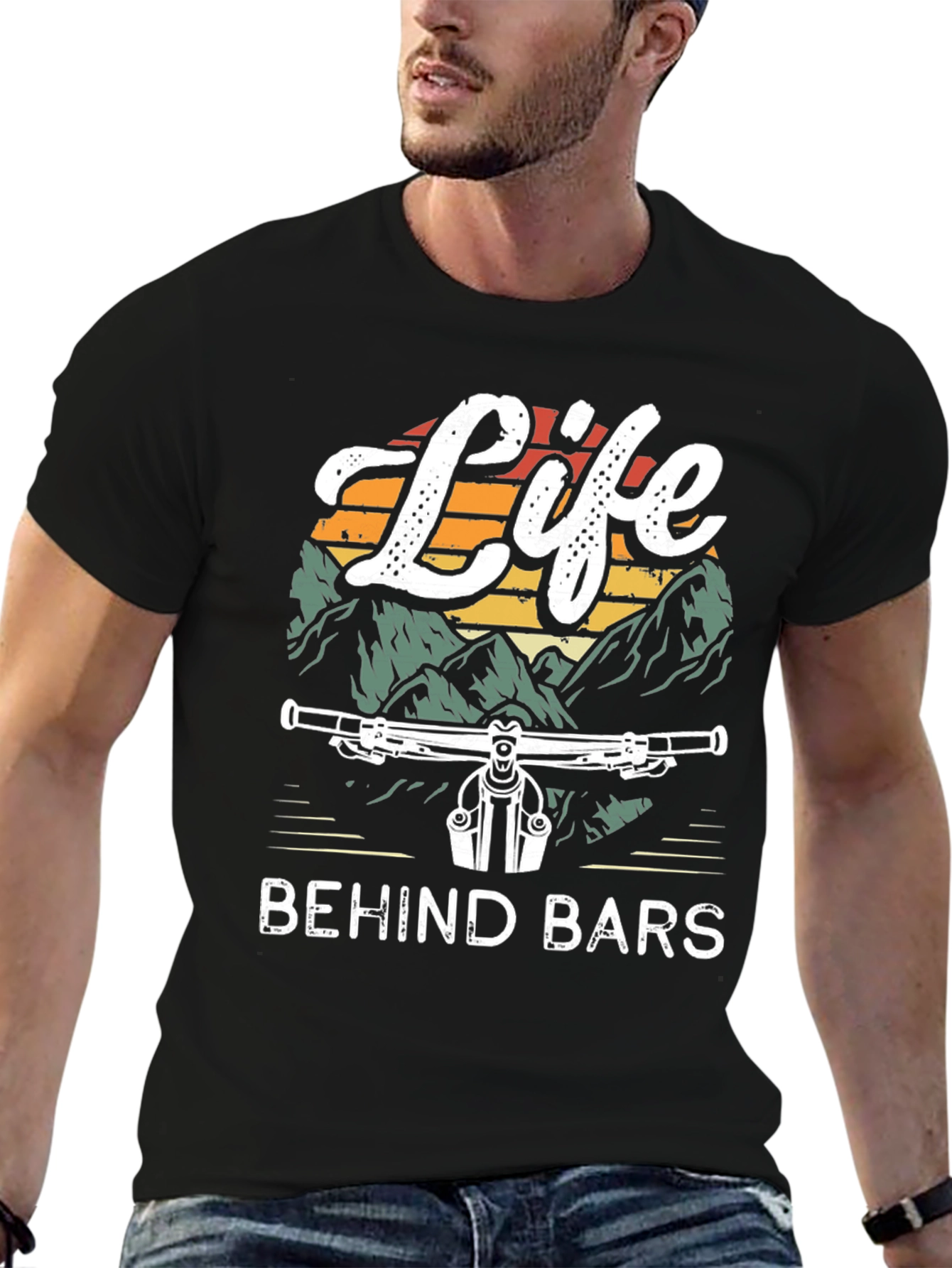 Life Behind Bars Graphic Tee - Mountain Bike T-Shirt