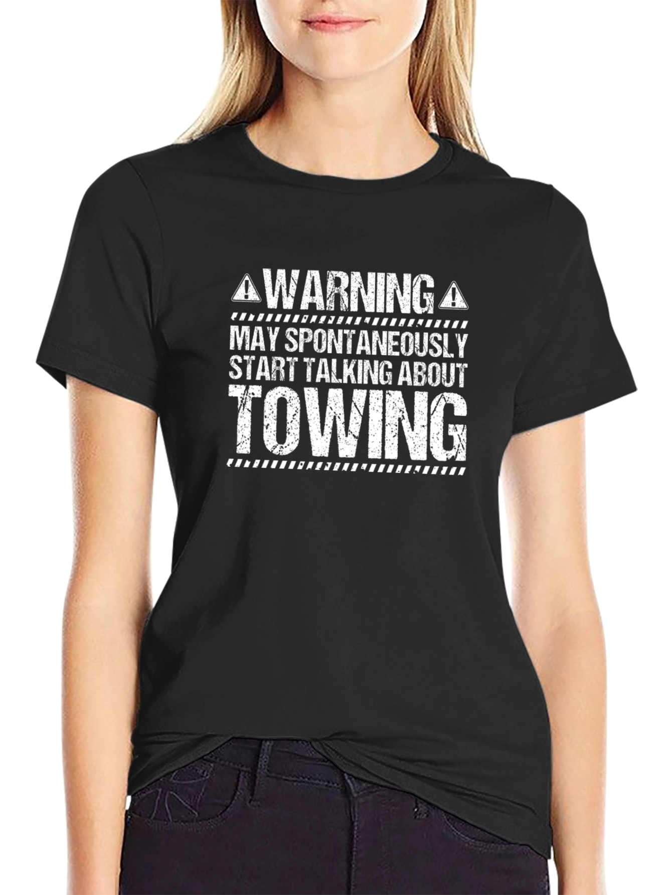 Warning Towing T-Shirt